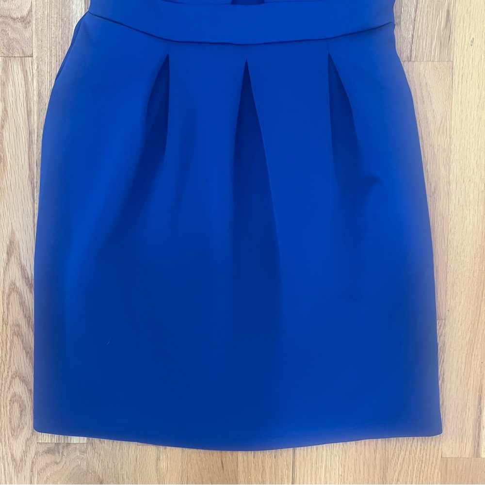 💙 Kalijati Royal Blue Pleated Mini Dress (Size M) - Picture 3 of 8